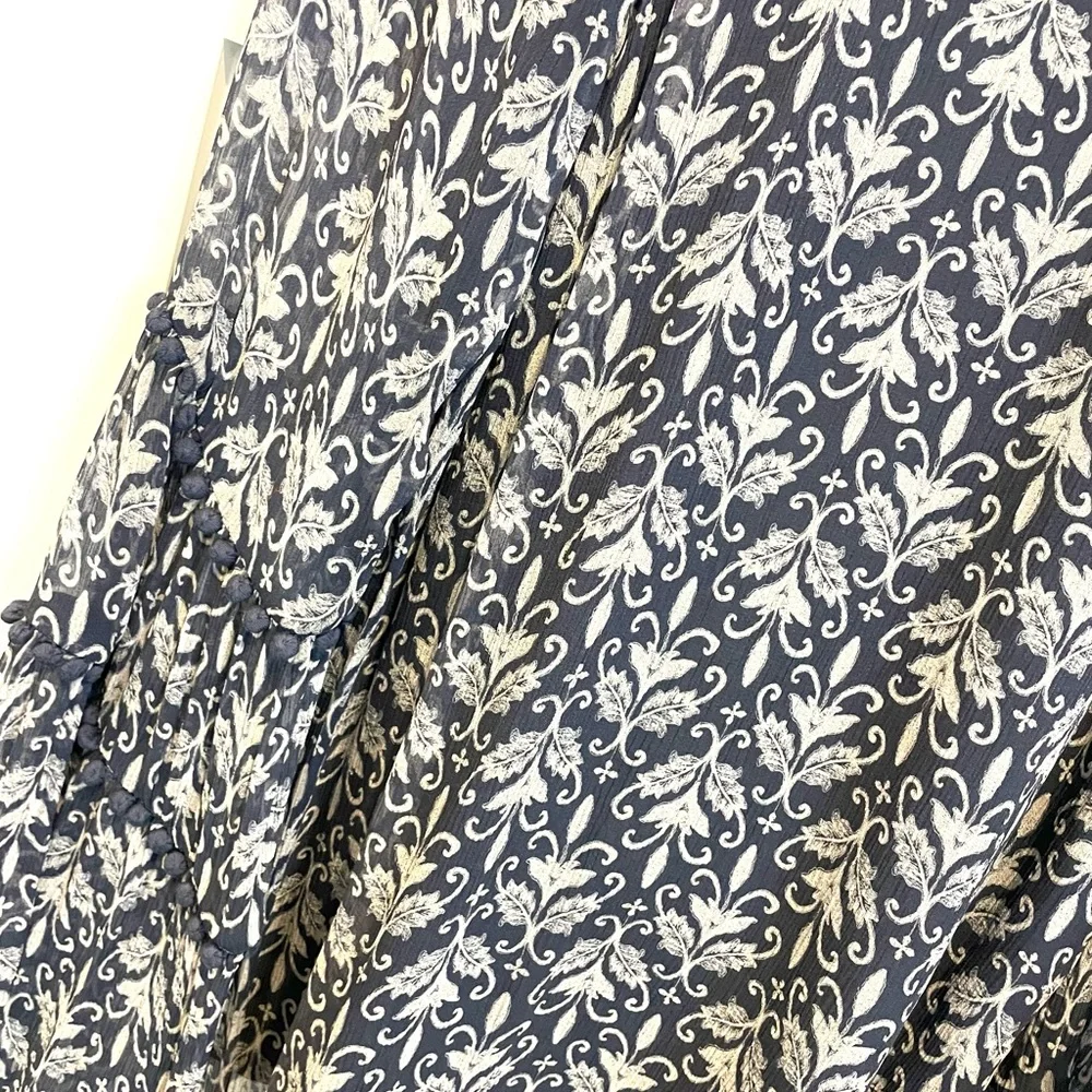 Anthropologie Stevie May Blue Boho Peasant Top Size Medium - Picture 11 of 12